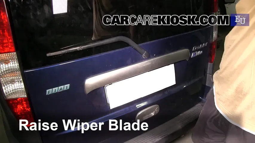 2003 Fiat Doblo Malibu 1.9L 4 Cyl. Diesel Windshield Wiper Blade (Rear) Replace Wiper Blade